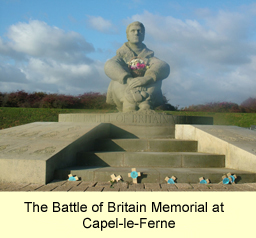 Photo of the Battle of Britain Memorial in Capel-le-Ferne