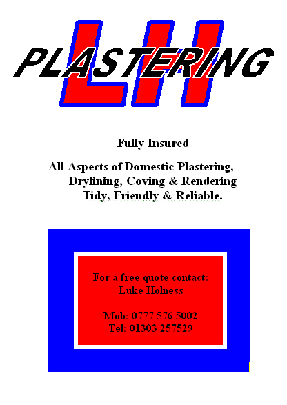 Advertisement for L H Plastering